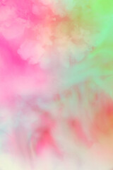 Fototapeta na wymiar Neon colored abstract wallpaper. background for gadgets with multicolored smoke spreading. Design for advertisement. Creative color combination. Clouds blow. Smoke texture