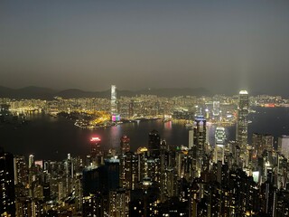 Fototapeta premium Night View in Hong Kong