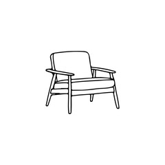 vector illustration of sitting bench