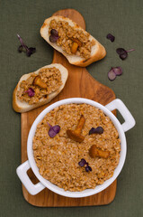 Chanterelle mushrooms pate