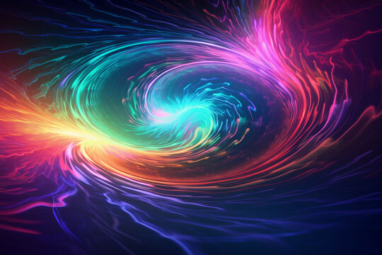 fractal burst background, generative ai