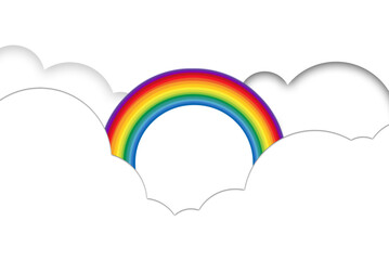 Arc-en-ciel dans les nuages