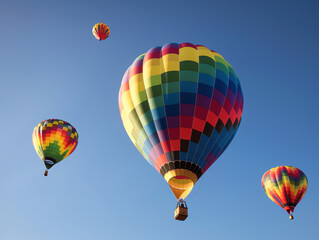 Obraz premium hot air balloon in the sky AI-generated