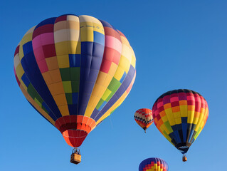 Naklejka premium hot air balloon in the sky ai generated