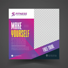 Gym Social Media Post Template