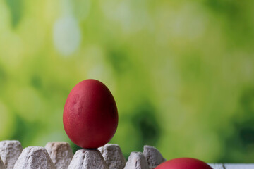 red easter eggs