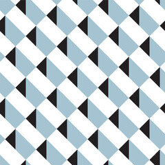 Seamless geometric 3d grid block pattern background.