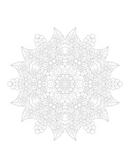 Hand-Drawn Abstract Henna Mendie Flowers Doodle Vector Illustration Design Element. Decoration in ethnic oriental, Indian style. Flower Mandalas. Vintage decorative elements. Oriental pattern