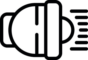 Puppet theater megaphone icon outline vector. Doll play. Show theatre