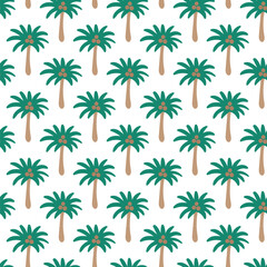 Summer beach holiday seamless palms repeat pattern. Digital printable paper. palm pattern.