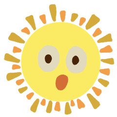 sun cute drawing