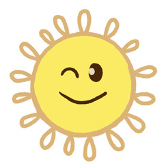 sun cute drawing