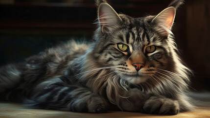 Dazzling Maine Coon cat designs for a realistic visual experience