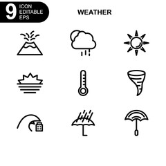 weather icon or logo isolated sign symbol vector illustration - Collection of high quality black style vector icons
