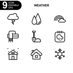 weather icon or logo isolated sign symbol vector illustration - Collection of high quality black style vector icons

