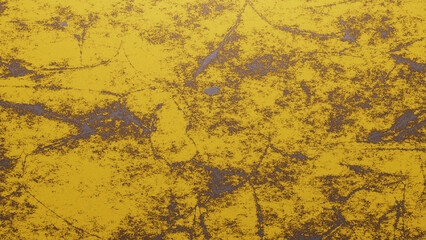 Yellow grunge metal surface texture background
