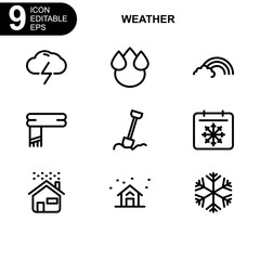weather icon or logo isolated sign symbol vector illustration - Collection of high quality black style vector icons
