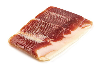 Jamon, jerked meat, isolated on white background. High resolution image.