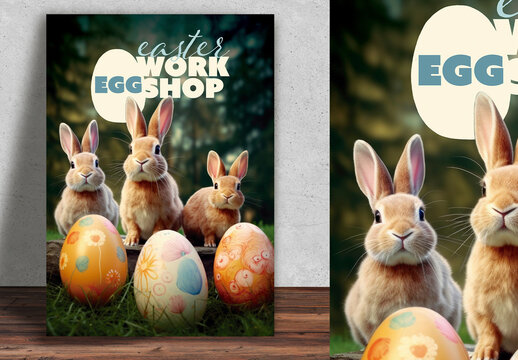 Workshop Poster Egg Easter Generated With AI