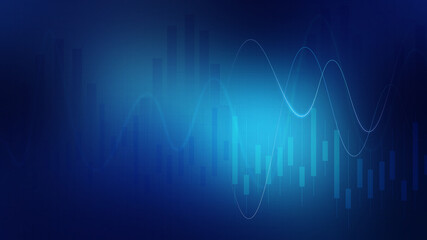 Business graph chart and diagram financial background