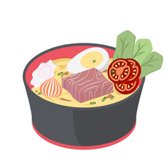 Ramyun Ramyeon Noodle Soup Traditional Ramen Asian Food