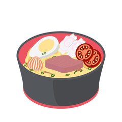 Ramyun Ramyeon Noodle Soup Traditional Ramen Asian Food