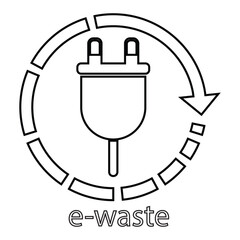 The illustration of recycle waste vector. Suitable for recycling icon, sign or symbol.