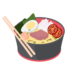 Noodle Ramen Ramyun Ramyeon Soup Traditional Asian Food