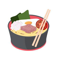 Ramen Noodle Ramyun Ramyeon Soup Traditional Asian Food