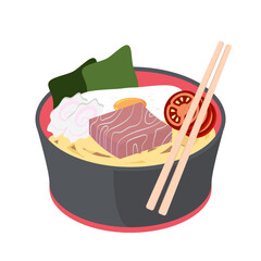 Ramen Noodle Ramyun Ramyeon Soup Traditional Asian Food