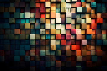 Fototapeta premium Abstract Modern wall collage. Generative AI