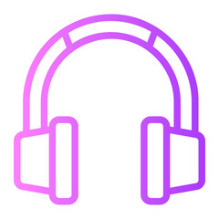 headset gradient icon