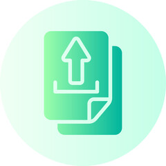 upload gradient icon