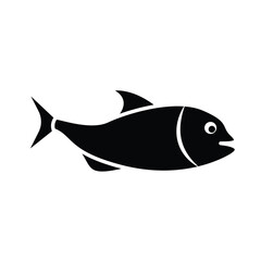 fish, icon, vector, design, template, illustrasi, logo, flat, style, trendy, collection