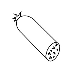 Sausages icon vector. Meat products illustration sign. BBQ symbol or logo.