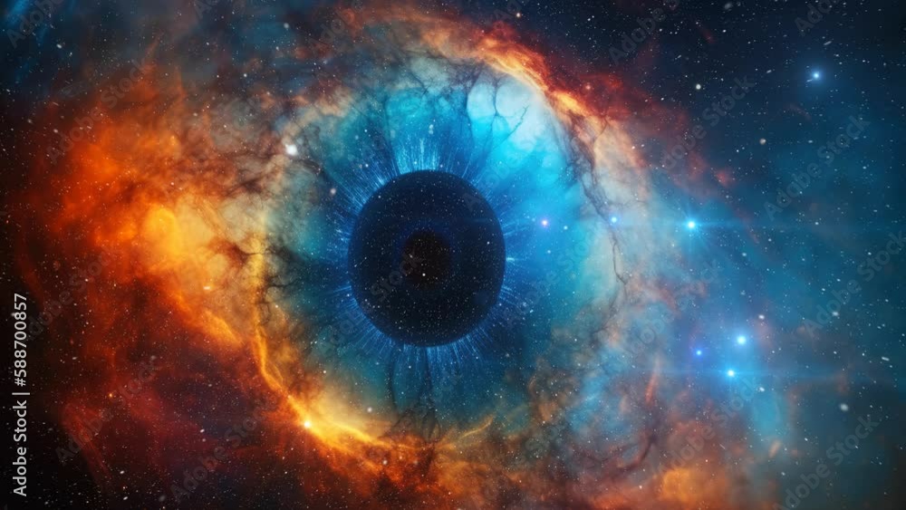 Wall mural beautiful nebula in deep space
