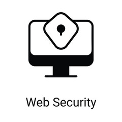 Web Security Icon Design. Suitable for Web Page, Mobile App, UI, UX and GUI design.