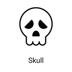 Skull Icon Design. Suitable for Web Page, Mobile App, UI, UX and GUI design.