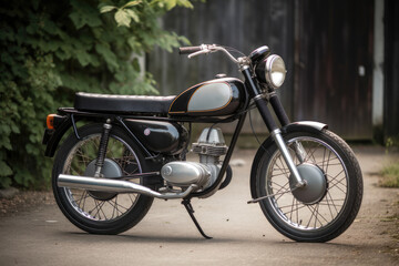 vintage motorcycle - simson style - ai generated