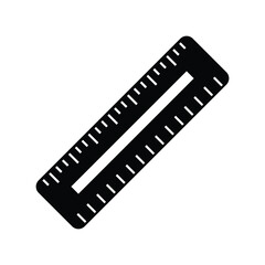 ruler, icon, vector, design, template, illustrasi, logo, flat, style, trendy, collection