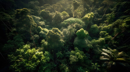 Fototapeta na wymiar The Beauty of Rainforests. Generative AI