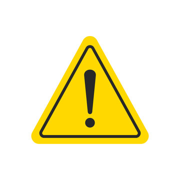 recommend clip art: Yellow Warning Triangle Exclamation Mark Sign Isolated Vector Icon Illustration