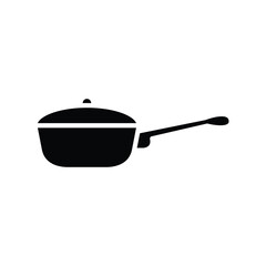 frying pan, icon, vector, design, template, illustrasi, logo, flat, style, trendy, collection