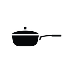 frying pan, icon, vector, design, template, illustrasi, logo, flat, style, trendy, collection