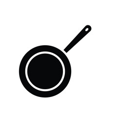 frying pan, icon, vector, design, template, illustrasi, logo, flat, style, trendy, collection