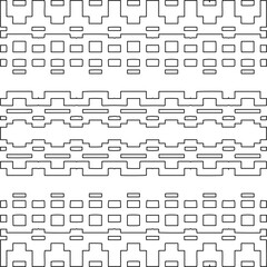 Stylish texture with figures from lines.Abstract geometric black and white pattern for web page, textures, card, poster, fabric, textile. Monochrome graphic repeating design. 