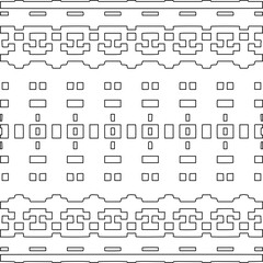 Stylish texture with figures from lines.Abstract geometric black and white pattern for web page, textures, card, poster, fabric, textile. Monochrome graphic repeating design. 