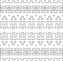 Stylish texture with figures from lines.Abstract geometric black and white pattern for web page, textures, card, poster, fabric, textile. Monochrome graphic repeating design. 