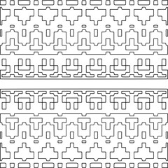 Stylish texture with figures from lines.Abstract geometric black and white pattern for web page, textures, card, poster, fabric, textile. Monochrome graphic repeating design. 