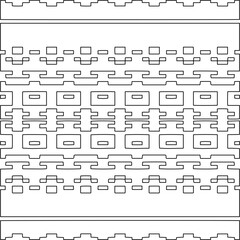 Stylish texture with figures from lines.Abstract geometric black and white pattern for web page, textures, card, poster, fabric, textile. Monochrome graphic repeating design. 